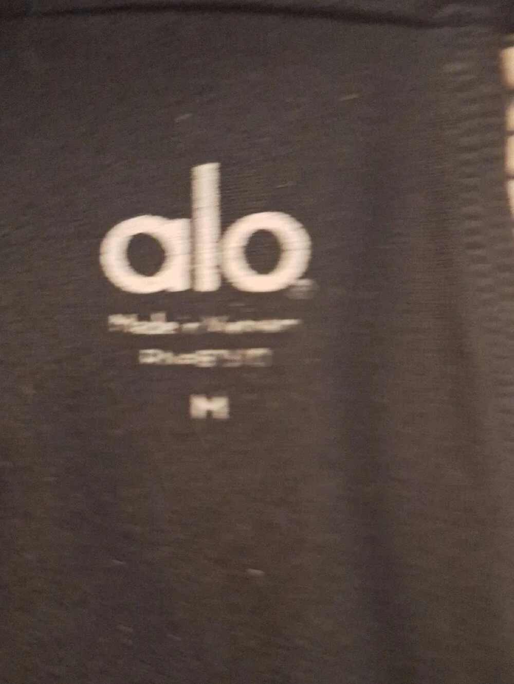 ALO Yoga Black Ribbed High Neck Tank